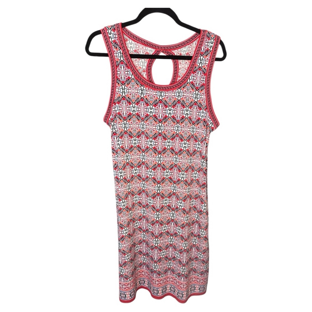 Max Studio Dress Women’s Geometric Sundress Keyhole size XL